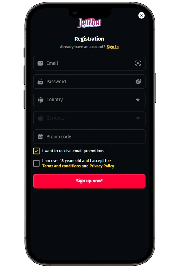 jettbet casino registartion